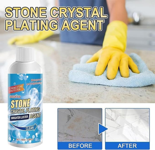 1pcs Stone Stain Remover Cleaner,Kitchen Marble Oil Stain Cleaner,Marble Cleaner and Polish,Marble Stone Cleaner Polishes,Effective Removal of Oxidation,Rust,Stains